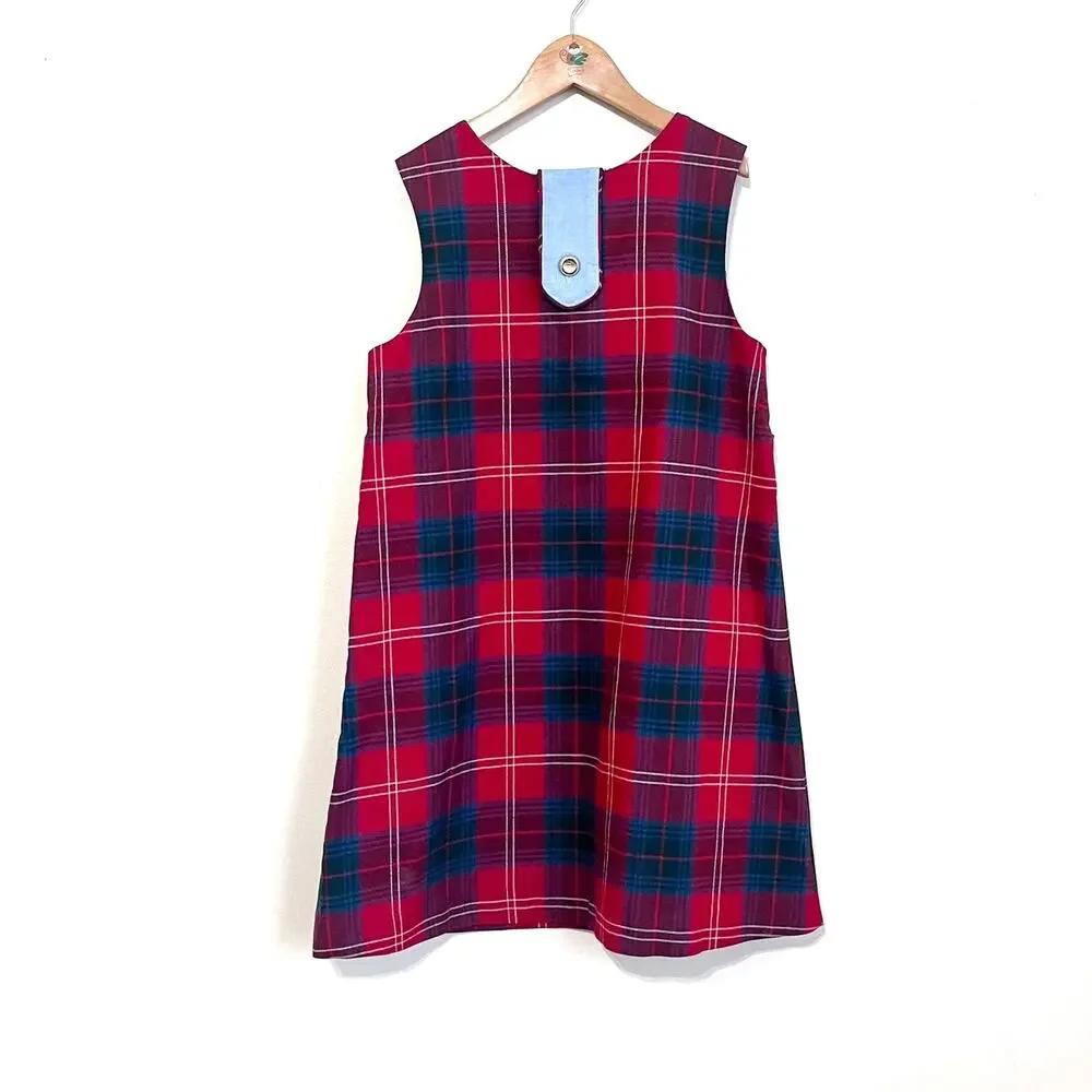 Beaufort Bonnet‎ Company Girls Janie Jumper Dress Size 12 Middleton Place Plaid